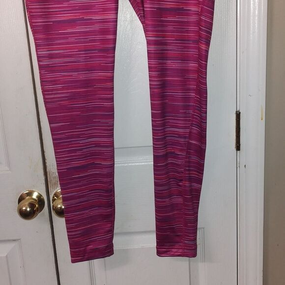 Zelos Curvy tight striped workout yoga leggings  Sz 1X  NWT - Picture 2 of 10